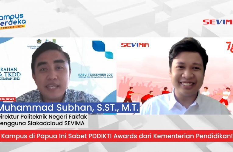 Hebat, Politeknik Negeri Fakfak Sabet Penghargaan PDDIKTI Awards
