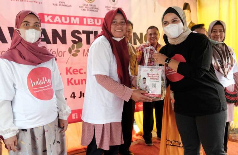 Gandeng KNPI, HaloPuan Adakan Gerakan Melawan Stunting di Kuningan Jawa Barat