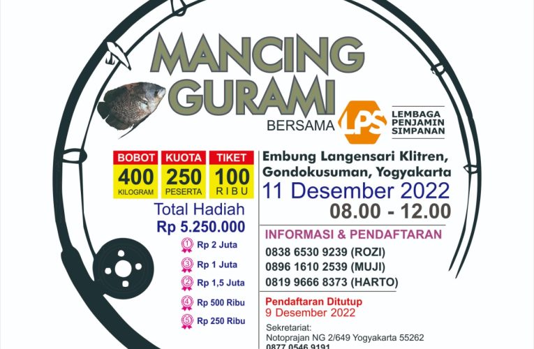 LPS Gelar Mancing Bersama, Sediakan 400 Kilogram Ikan Gurami