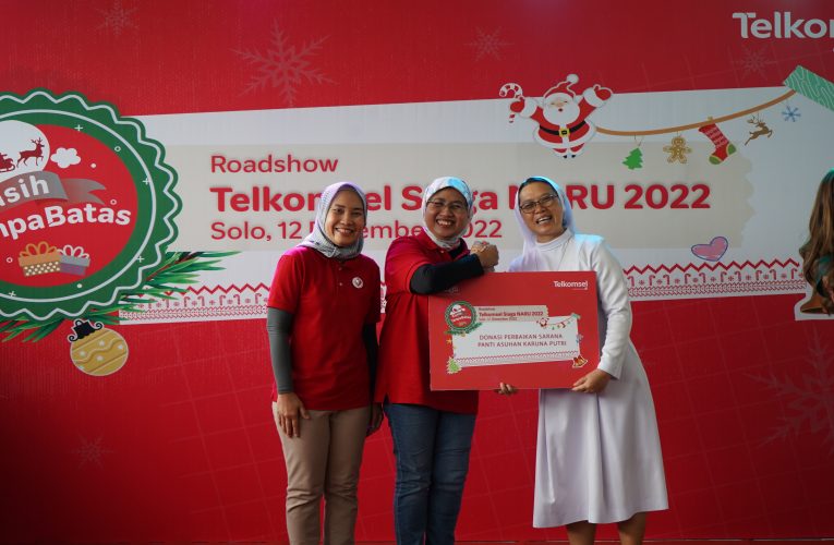 Telkomsel Siaga Berbagi Kasih Tanpa Batas di Momen Natal 2022
