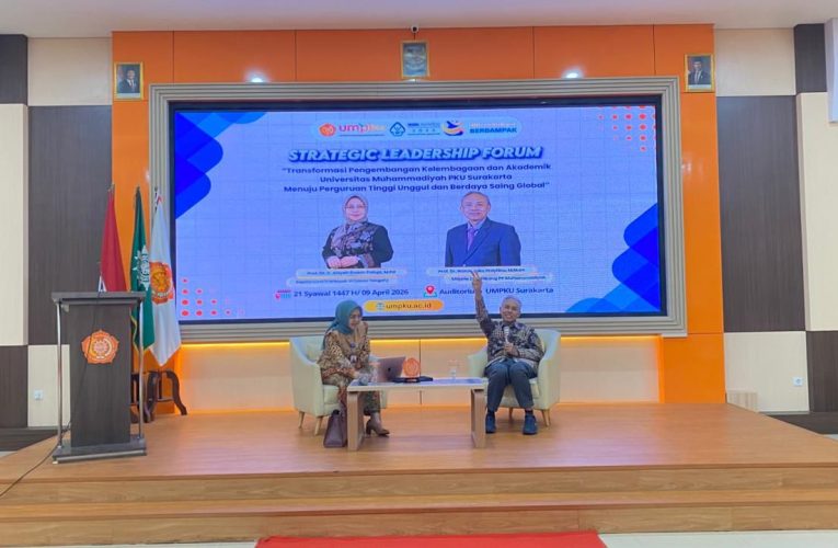 Pada Kegiatan Strategic Leadership Forum, Rektor UMS Prof. Dr. Harun Joko Prayitno, M.Hum Dorong Transformasi Kampus Berdaya Saing Global